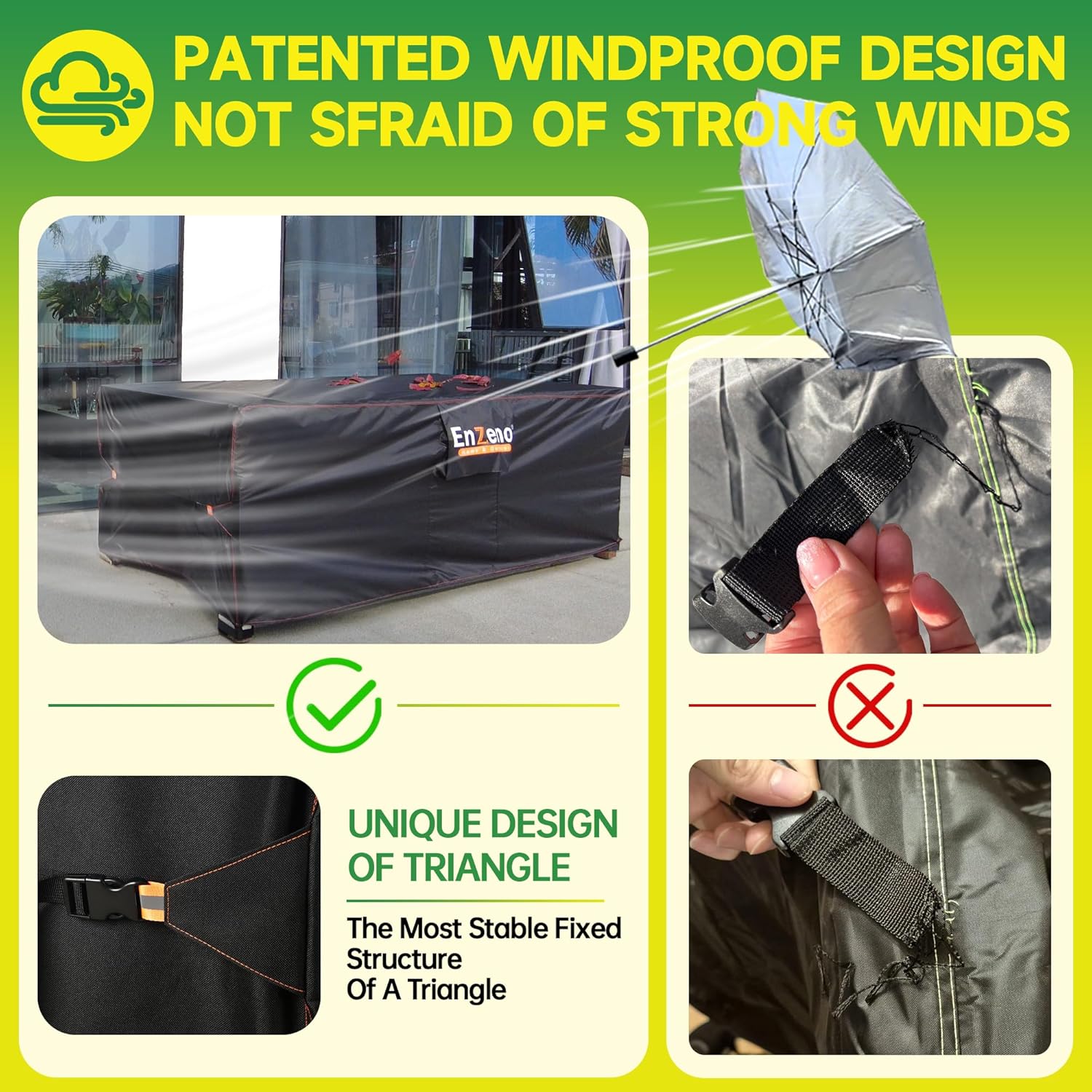 Outdoor Garden Furniture Set Covers Waterproof